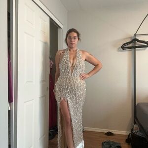 Albina Dyla Couture Halter Dress